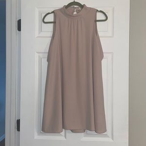 J. O. A. Nude/Cream Dress with cute open back